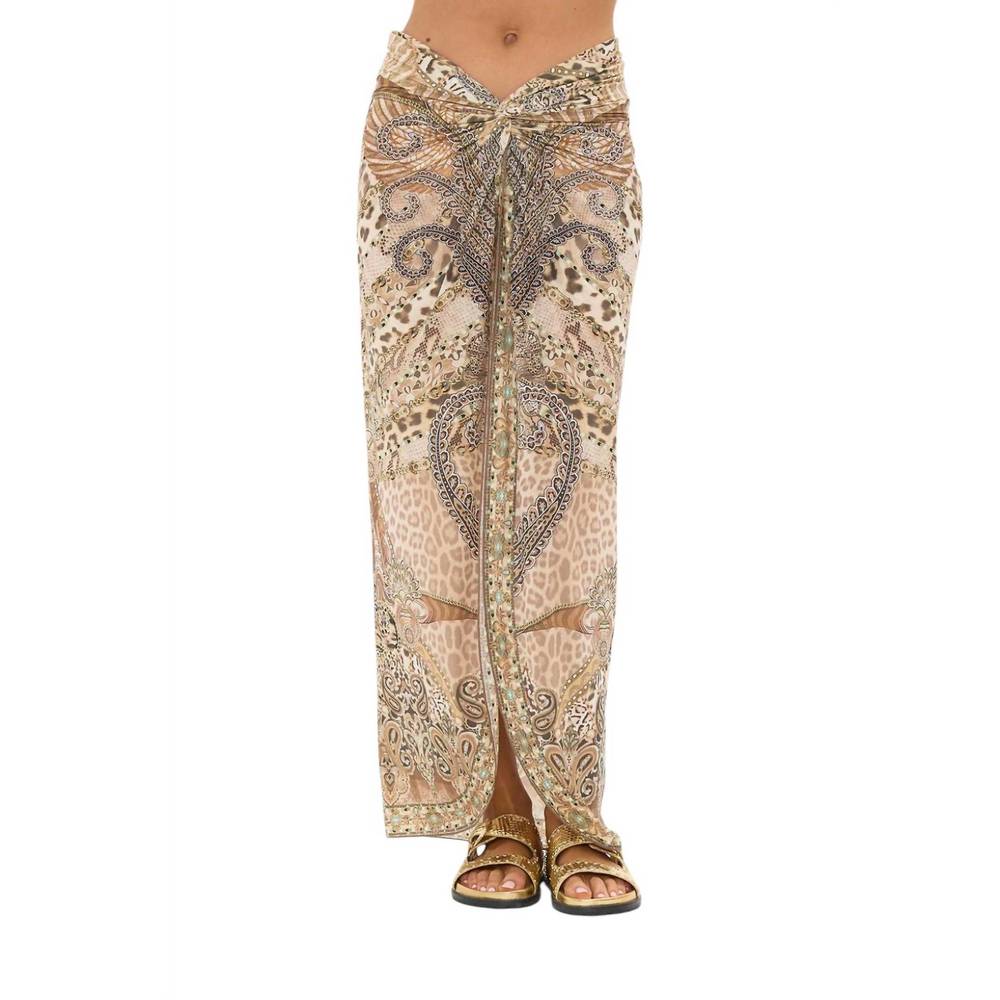 NEW CAMILLA twist front long skirt in the throne room